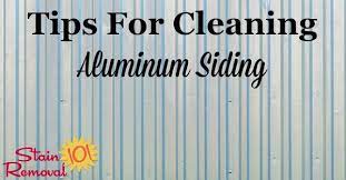 tips for cleaning aluminum siding