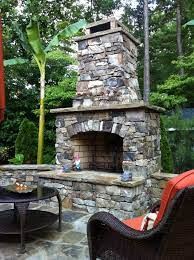 Outdoor Stone Fireplace Kit