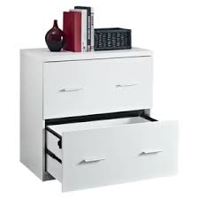 A white file cabinet is ideal for a casual space, while a black filing cabinet works for a formal vibe. Jayda 2 Drawer Lateral File Cabinet White Decorist