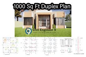 Free Duplex House Plan In Autocad