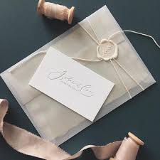 Wedding Invitation With Vellum Envelope Oh Best Day Ever