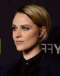 Some people say it's when your hair. Slicked Blonde Bob With Dark Roots Tucked Behind The Ear Worn By Evan Rachel Wood Hairstyles Thin Hair Haircuts Hairstyles For Thin Hair Short Hair Styles