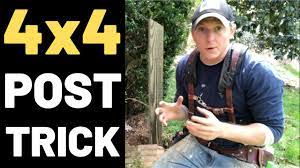 How To Set Pressure Treated 4x4 Wood Posts In Concrete (VERY STRONG!) -  YouTube