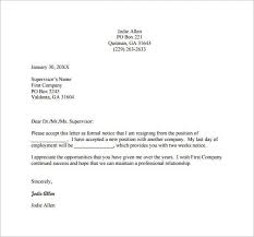 26 resignation letter exles pdf doc
