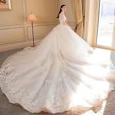 Shop cheap ball gown wedding dresses and accessories to find the perfect for your big day. Sexy O Neck Ivory Royal Train Ball Gown Wedding Dress Luxury Lace Half Sleeve Lace Up Princess Wedding Gowns Livetrendsx