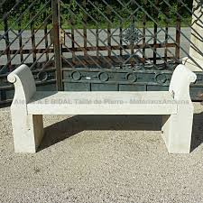 Stone Bench With Armrests A Beautiful