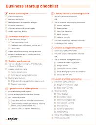 business startup checklist launching a