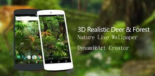 3d deer nature live wallpaper