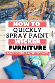 how to quickly paint wicker furniture