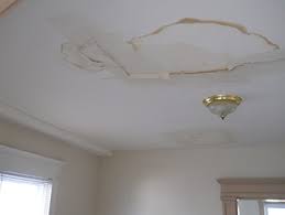 early signs of water damage on ceiling