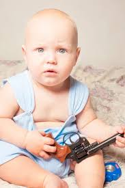 baby gangster stock photo by