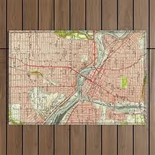vine map of youngstown ohio 1951