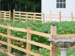 Split Rail Vegetable Garden Fence
