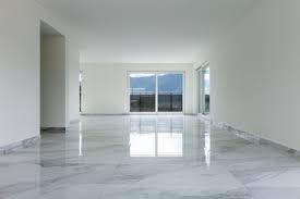white marble tiles in your living room