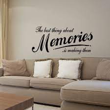 LARGE WALL QUOTE BEST PART MEMMORIES MAKING ART STICKER TRANSFER DECAL ⋆  Bespoke Graphics