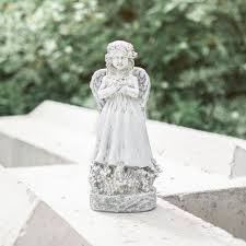Adorable Stone Effect Resin Angel