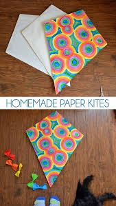 diy paper kites simple diamond kite