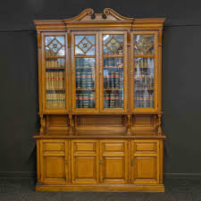 Edwardian Oak Bookcase Antique Furniture