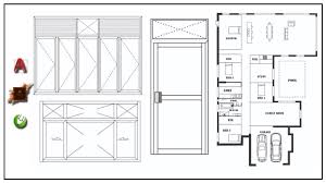 draw floor plans doors and windows