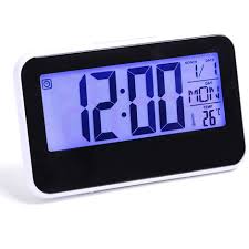 Large Silent Lcd Wall Clock With
