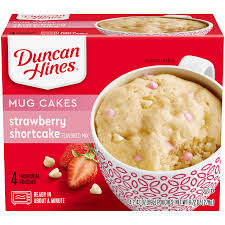 Duncan hines signature strawberry supreme cake mix food. Duncan Hines Mug Cakes Strawberry Shortcake Cake Mix With Frosting 4 Pouches Walmart Com Walmart Com