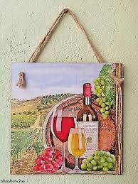 Wine Wall Decor Wooden Provence