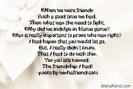broken friendship es and poems