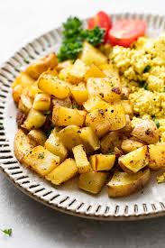 So, like lot of people, i often zap potatoes in the microwave. Breakfast Potatoes Recipe Crispy Tender The Simple Veganista