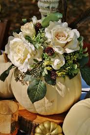 rustic white pumpkin table southern