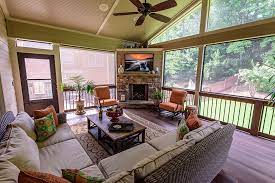 Add A Screen Porch With Fireplace