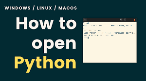 how to open python on windows mac