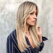 Blonde hairstyle with long bangs. Front Short Layers For Long Hair Novocom Top