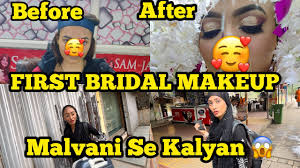 first bridal makeup order wo bhi