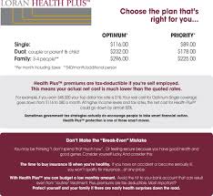 Health Plus Rates Loran Insurance Limited