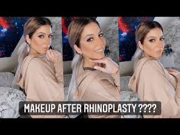 makeup after rhinoplasty nose job