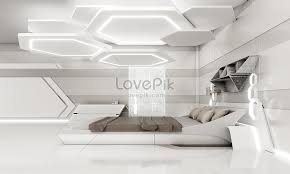 3d high tech bedroom creative