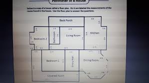 Solved Perimeter Of A House Below Is A