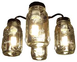Mason Jar Ceiling Fan Light Kit New Quart Jars Farmhouse Ceiling Fan Accessories By The Lamp Goods
