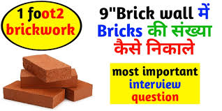 how many bricks in 1 sq ft square feet