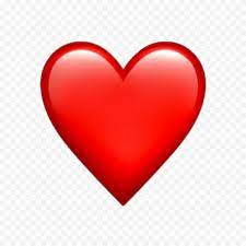 hd red emoji heart love png citypng