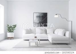 White Stylish Wall Lamp Sofa Design