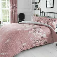 Pink Geometric Bedding Sets Duvet