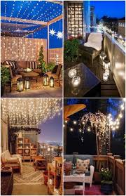 Small Balcony Decor Outdoor Fairy Lights