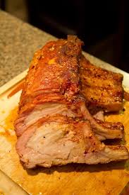 Roast pork loin with mango salsa. Smoked Pork Loin Rib Roast Smoked Pork Loin Smoked Pork Loin Recipes Pork Loin Recipes