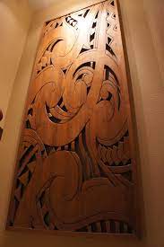 Wood Wall Art Eclectic Hallway