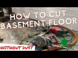 How To Cut Basement Floor And Stop
