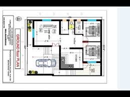 South Face 30x40 Ft 2bhk House Map