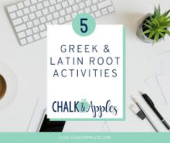 greek latin root activities and games