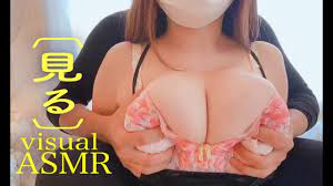 Rubbing huge breasts