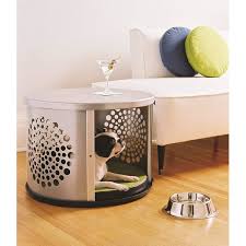 It's a wooden hollow kennel made to look just like a tv set, with a special harm plastic bubble to look. Wood Dog Crate Table Ideas On Foter
